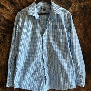 George Blue Casual Button Down Shirt